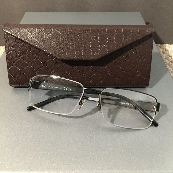 Gucci Other - Gucci Men's Semi-rimless Eyeglasses With Case